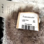 Francesca's Eyelashpop Fleece Lined Socks Ivory Anti-Slip Crew Unisex NWT