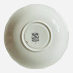 Vintage Clarence England Bone China Tea Saucer Gold Black Floral 5.5" Replace VG
