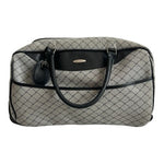 Pierre Cardin Wheeled Duffel Bag Grey Black Rolling Carry-On Travel Luggage