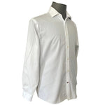 Tommy Hilfiger Men's White Slim Fit Non-Iron Dress Shirt 16 32/33 Cotton EXC