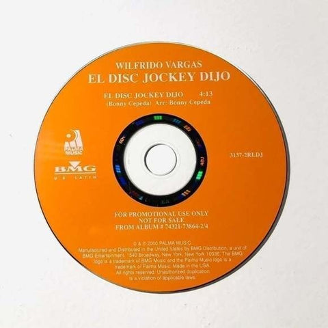 Rare! CD Wilfrido Vargas ‎– El Disc Jockey Dijo