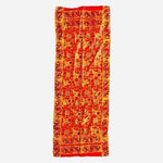 Handmade Multicolor Silk Scarf 64x17 Mulberry Psychedelic Print Neckerchief VG