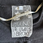YOUNG FABULOUS & BROKEN Women's Dark Grey Cut-Out Knit Sweater Size S Cotton VG