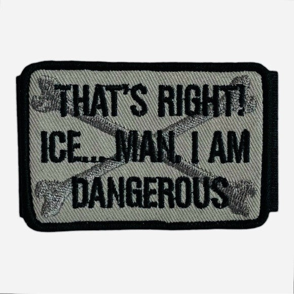 Top Gun Goose I Am Dangerous Patch Embroidered Tactical Chevron 3"x2" New