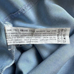 ZARA Denim Blue Button Down Dress S Midi Chambray Bell Sleeve Smocked Very Good