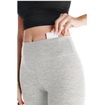 KYODAN Women's Grey DryFit Cropped Leggings Size M High Rise Compression VG
