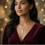 Women's Silver Tone WISH Pendant Necklace Adjustable Chain Costume Jewelry