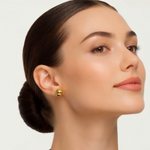 Orange Gold Pearl Stud Earrings Women’s NWOT