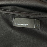 VERO MODA Black Cold Shoulder Tunic Dress Women Medium Stretchy Lined 31" Good