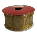 Holiday Inspirations Gold Wire Edge Ribbon Christmas Holiday Gift Wrap New