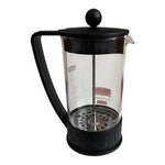 Bodum French Press 8 Cup Coffee Maker 8.5" Black Stainless Steel Glass Vintage