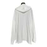 Aerie Women's White Cotton Lace Cage Hoodie M Oversized Pullover Sweatshirt VG