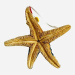 Santa Claus Starfish Shell Christmas Ornament Handcrafted 5" Coastal Hawaiian VG