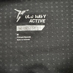 OLD NAVY Go-Dry Active Capri Leggings Black Dotted Compression Size M