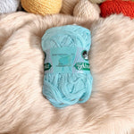 NWT Hilaza La Abuela No.6 Cotton Yarn Knitting Yarn Turquoise Swirl String Yarn