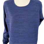 Women's Purple Running Sweatshirt Size L Athletic Top Rayon Polyester Spandex VG