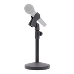 Movo TMC-5 Heavy Duty Desktop Microphone Stand Weighted Round Base Black
