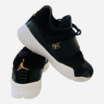 Air Jordan J23 Black Metallic Gold White Leather Men’s Sneakers 8.5