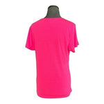 Sport-Tek Women's Welcome to Varsity Graphic Tee L Neon Pink 100% Polyester