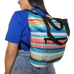 Unisex Insulated Lunch Backpack Portable Cooler Multicolor Travel Bag NWOT