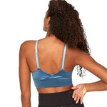 Adore Me Kali Contour Sports Bra Blue S Athletic Padded Workout Top NWT