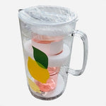 KATE SPADE Acrylic Pitcher & Cups Set Lemon Pattern 58oz Pitcher 2 Tumblers NIB