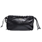 XOXO Soft Vegan Leather Black Tote Purse 2 Way Shoulder Bag Clutch NWT