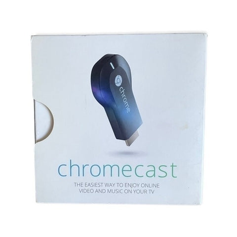 Google Chromecast 1st Gen Media Streamer HDMI Smart TV Device Black NIB