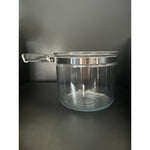 Vintage Pyrex Clear Glass Flameware Inner Pot 1.5 Qt Cookware 12" Excellent