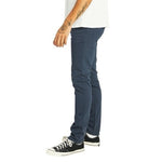 RSQ Seattle Washed Navy Cotton Skinny Tapered Flat Front Chino Pants S 30x30 EXC