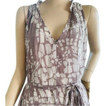 GRAHAM & SPENCER Womens Velvet Dress S Lilac Double Layer Midi Adjustable Straps