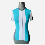 Alii Sport Women's Teal Cycling Jersey M Short Sleeve Zip UV Protection NWT