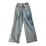 BDG Urban Outfitters Skater Baggy Jeans 28 Blue Distressed Wide Leg 100% Cotton