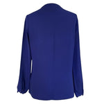 Banana Republic Women's Blue Long Sleeve Button Front Blouse Sz S VG