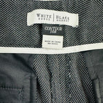 White House Black Market Contour Tweed Wide Leg Pants 10R Black Gray Lined EXC