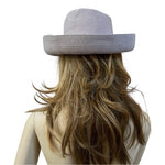 Vintage Betmar Lilac Paper Straw Bucket Hat Womens Beach Sun Protection One Size