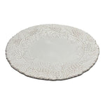 Vintage Pier 1 White Grapes Salad Plate 11.5" Hand-Painted Italy Embossed NWOT