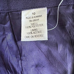 John Meyer Vintage Beaded Pencil Skirt Suit Violet Size 10 NWT