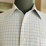 Nordstrom Men's Beige Plaid Button Down Shirt 16.5-35 Organic Cotton VG