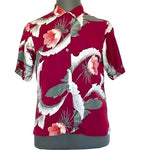 Tommy Bahama Men's Floral Print Hawaiian Beach Shirt S Cotton Short Sleeve EXC