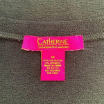CATHERINE MALANDRINO Black Crewneck Sweater Drop Shoulder Women Size M EXC