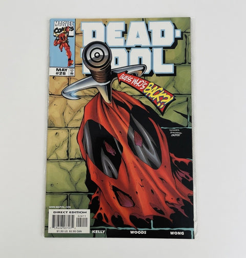 Marvel Comics Deadpool #28 Guess Who's Back May 1998 Direct Edition NM