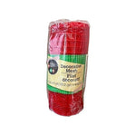 2x Crafter's Square Red White Glitter Mesh Wreath Ribbon 6"x5 Yards NWT