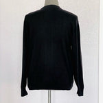 Tagio Men's Black White Grey Textured Pattern Sweater XL Cotton Acrylic VG