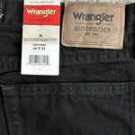 Wrangler Authentics Men's Black Regular Fit Cotton Jeans 34x32 Classic NWT
