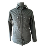 Alpine Design Men's Gray Cotton Rivet Front Jacket S Plaid Quilted Lining VG
