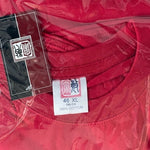 Shanghai Zongmin Mens Red Dragon T-Shirt XL Gold Chinese Cotton Short Sleeve NIP