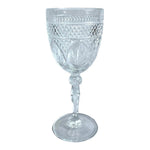 Set of 4 D’Arques Clear Cut Crystal Goblets Wine Water Glasses Elegant Stemware