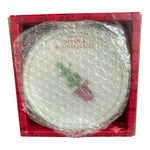 STARBUCKS 2006 Christmas Holiday Ceramic Snowman Tree Dessert Plates Set of4 NIB