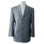 Bosco Uomo Men's Gray Wool Blazer 40R 3-Button 100% Wool $264 Retail EXC